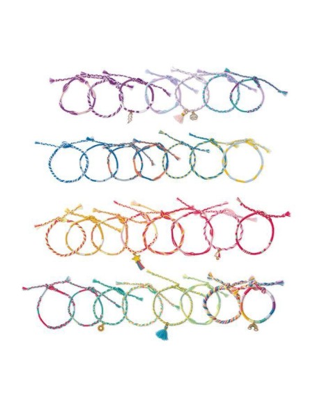 30 pulseras envolventes de arcoíris Janod