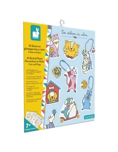 10 decoraciones en plástico mágico Janod