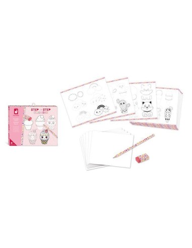 Step by step drawing - 20 modelos kawaii