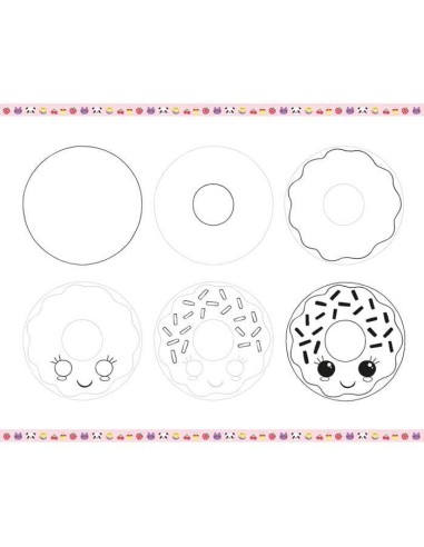 Step by step drawing - 20 modelos kawaii