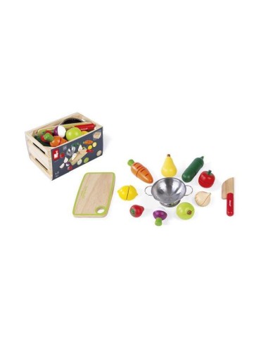 Maxi set de frutas y verduras velcro