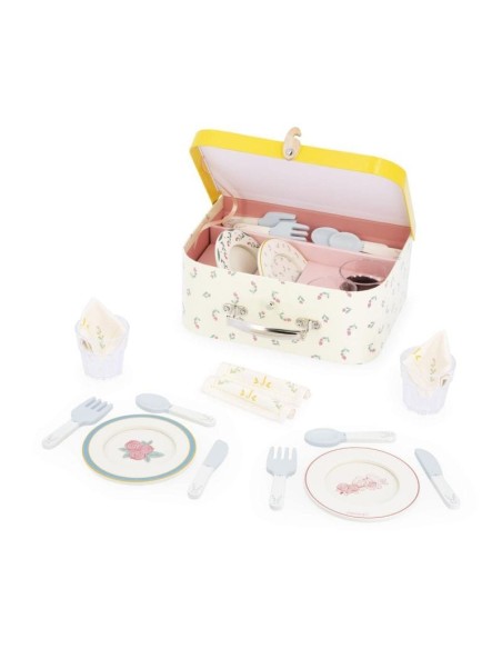 Abuelita alegre - vajilla de juguete en maletín
