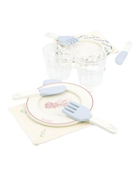 Abuelita alegre - vajilla de juguete en maletín