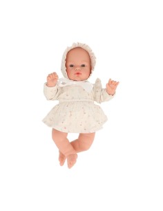 Muñeco Helena con Vestido y Gorrito White Flowers PREVENTA