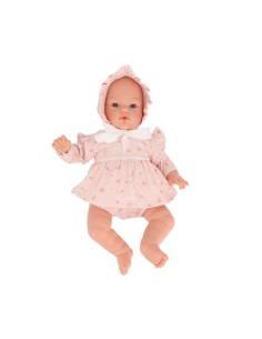 Muñeco Helena con Vestido y Gorrito Pink Flowers PREVENTA