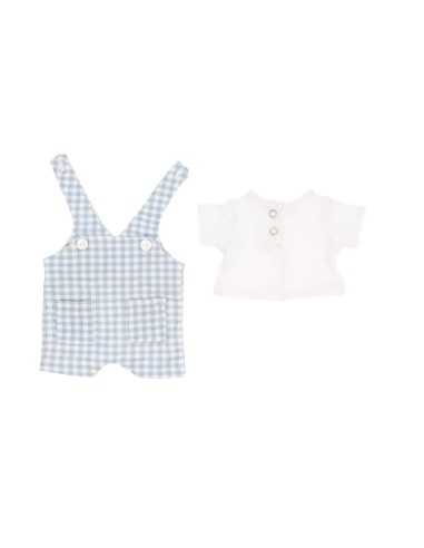 Muñeco Mateo con Peto Vichy Azul