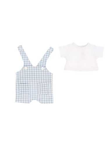 Muñeco Mateo con Peto Vichy Azul