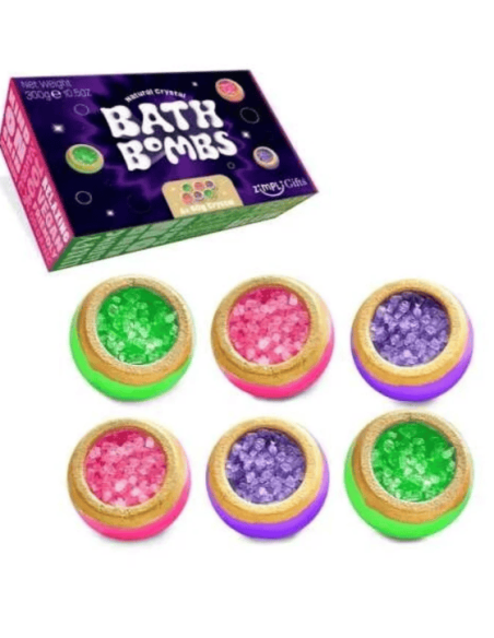 Pack 6 bombas de baño crystal Zimply