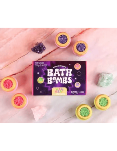 Pack 6 bombas de baño crystal Zimply