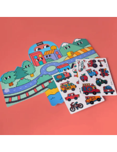 Pegatinas reutilizables  Vroom - Omy 2