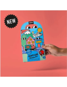 Pegatinas reutilizables  Vroom - Omy