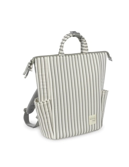 Mochila maternal Botton Rayas