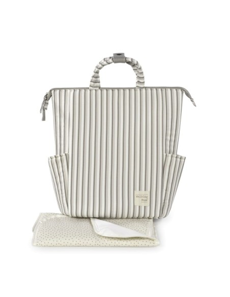 Mochila maternal Botton Rayas