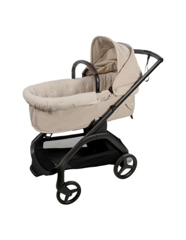 Cubre cuco gomas + sábana ajustable cuco sintra beige