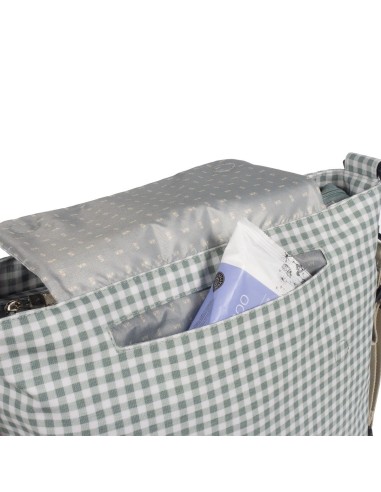 Bolso Canastilla I Love Vichy Verde