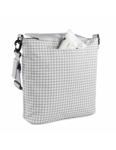 Bolso Canastilla I Love Vichy Gris