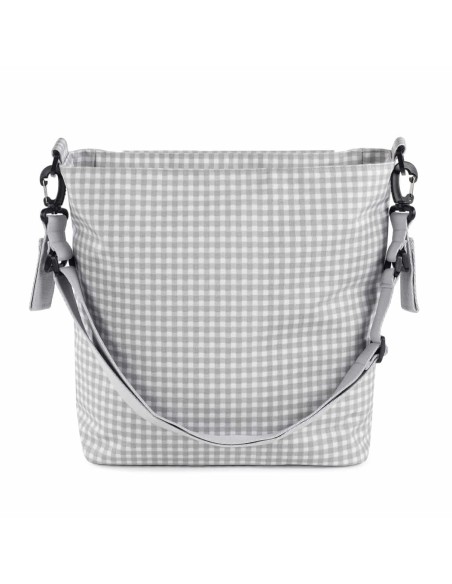 Bolso Canastilla I Love Vichy Gris