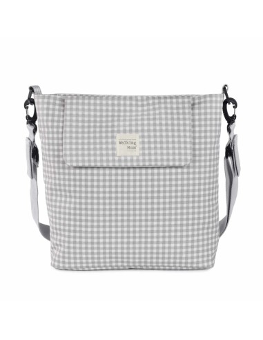Bolso Canastilla I Love Vichy Gris