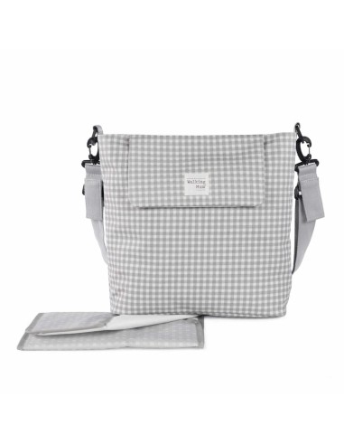 Bolso Canastilla I Love Vichy Gris