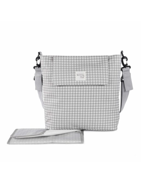 Bolso Canastilla I Love Vichy Gris