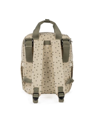Mochila corazones Poppy Verde