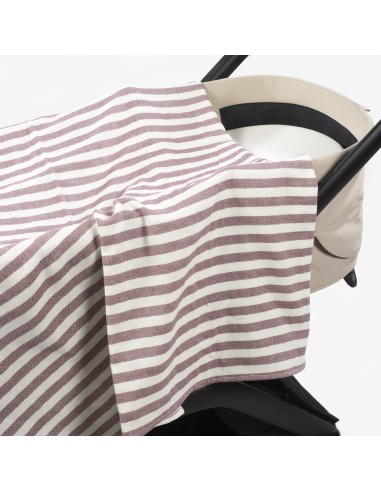 Muselina Cherry Rayas