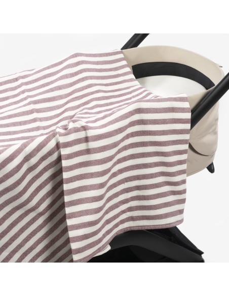 Muselina Cherry Rayas