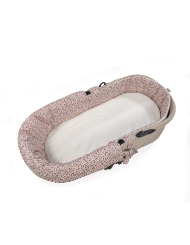 Cubre cuco dual + funda colchón Cherry Flores