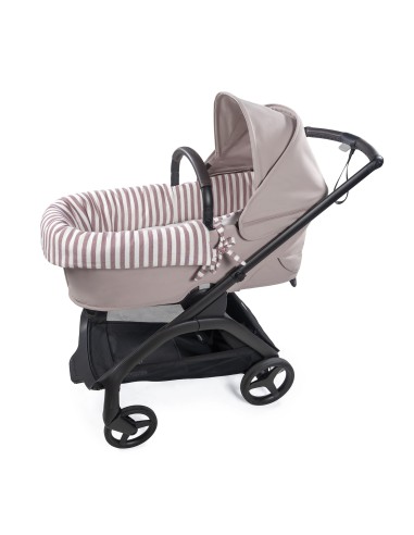 Cubre cuco dual + funda colchón Cherry Rayas