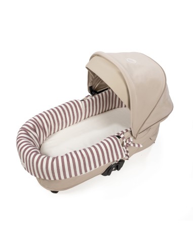 Cubre cuco dual + funda colchón Cherry Rayas