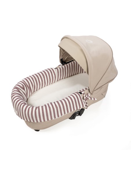 Cubre cuco dual + funda colchón Cherry Rayas