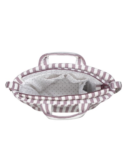 Bolsa Canastilla Cherry Rayas