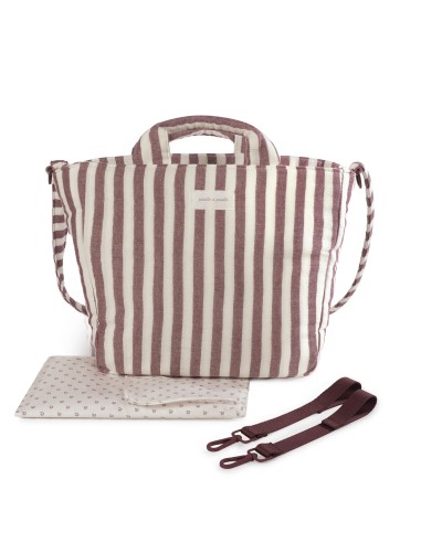 Bolsa Canastilla Cherry Rayas