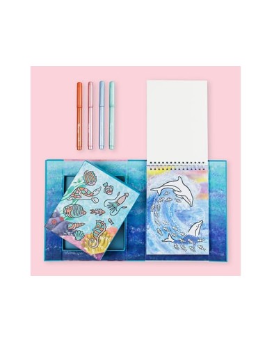 Set Colorear Shimmer Sea Life