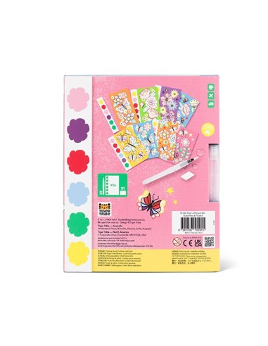 Juego de pintar un cuadro: Flores y Mariposas