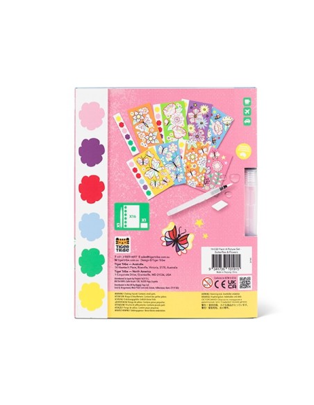 Juego de pintar un cuadro: Flores y Mariposas Juego de pintar un cuadro: Flores y Mariposas