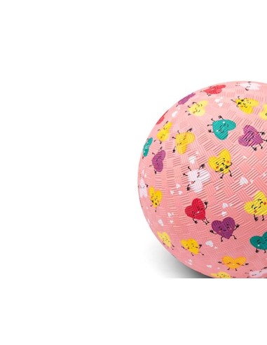 Pelota Caucho 13cm Corazones