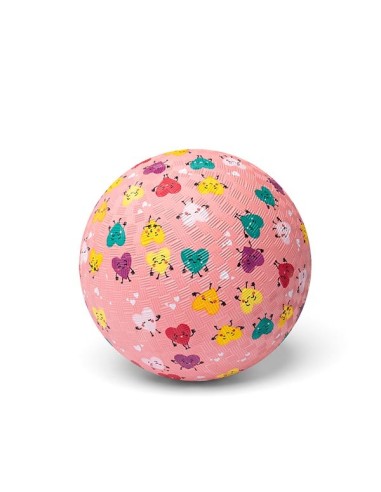 Pelota Caucho 13cm Corazones
