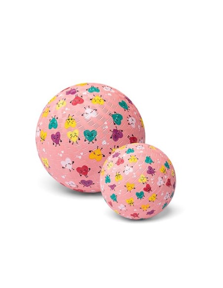 Pelota Caucho 13cm Corazones