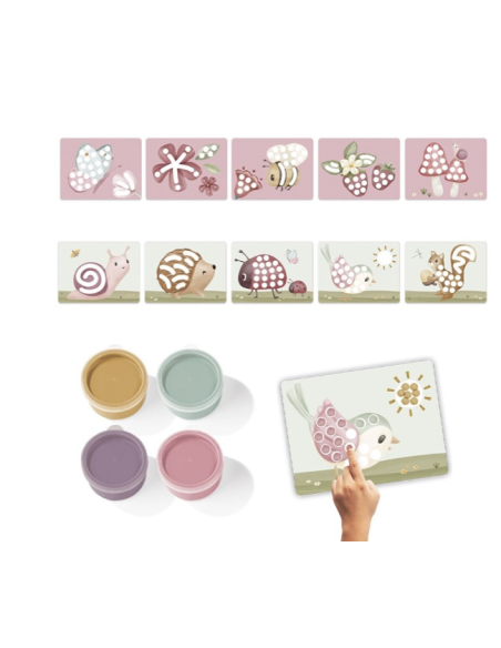 Set pintura de dedos fairy Little dutch