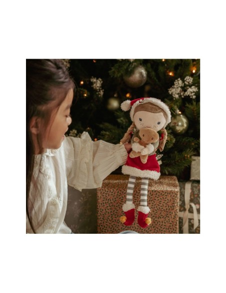 Muñeca Blandita de Navidad Rosa