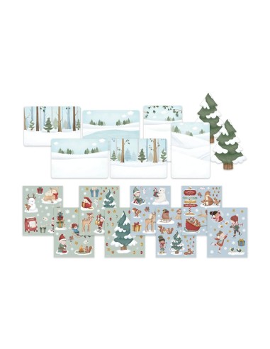 Pegatinas y Tarjetas Navideñas