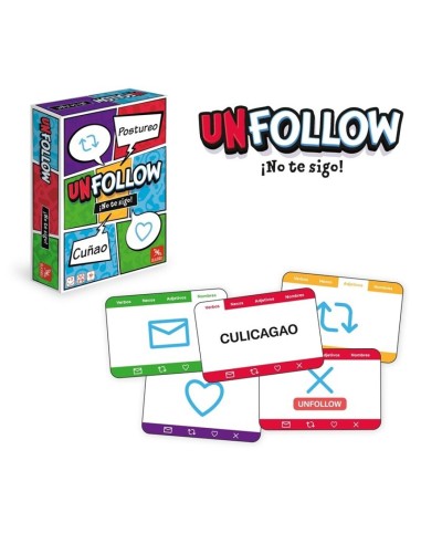Unfollow – Juego de Cartas de Ingenio y Memoria