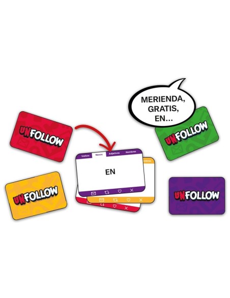 Unfollow – Juego de Cartas de Ingenio y Memoria