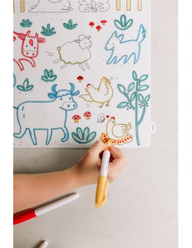 Scribble "En la Granja" 4 rotul. Juegaconmigo