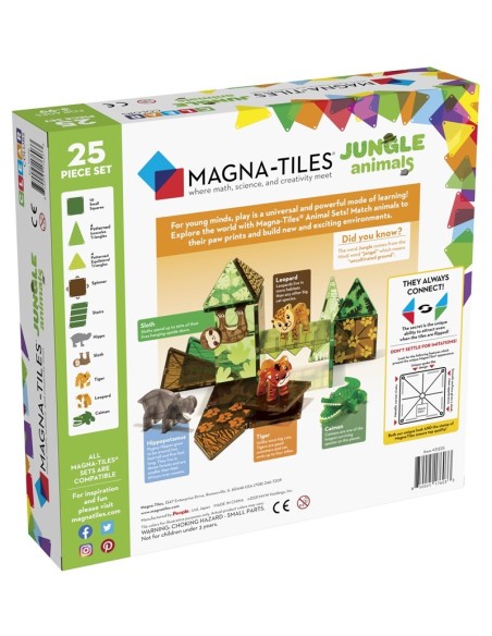 MAGNA-T Jungle Animals Set 25pcs Juegaconmigo