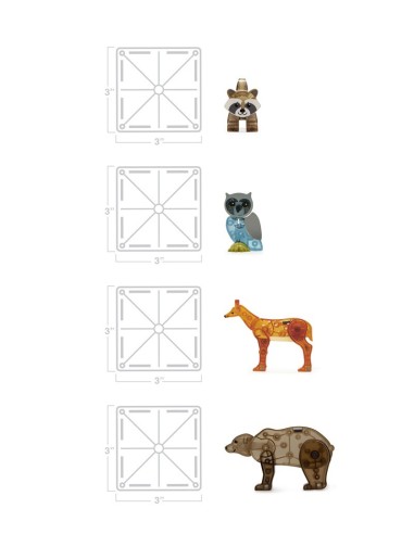 MAGNA-T Forest Animals Set 25pcs Juegaconmigo