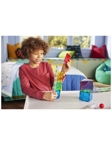 Set de Construcción Magna-Tiles Rail Racers 33 piezas