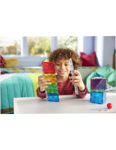 Set de Construcción Magna-Tiles Rail Racers 33 piezas