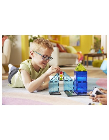 Set de Construcción Magna-Tiles Police Patrol 20 piezas